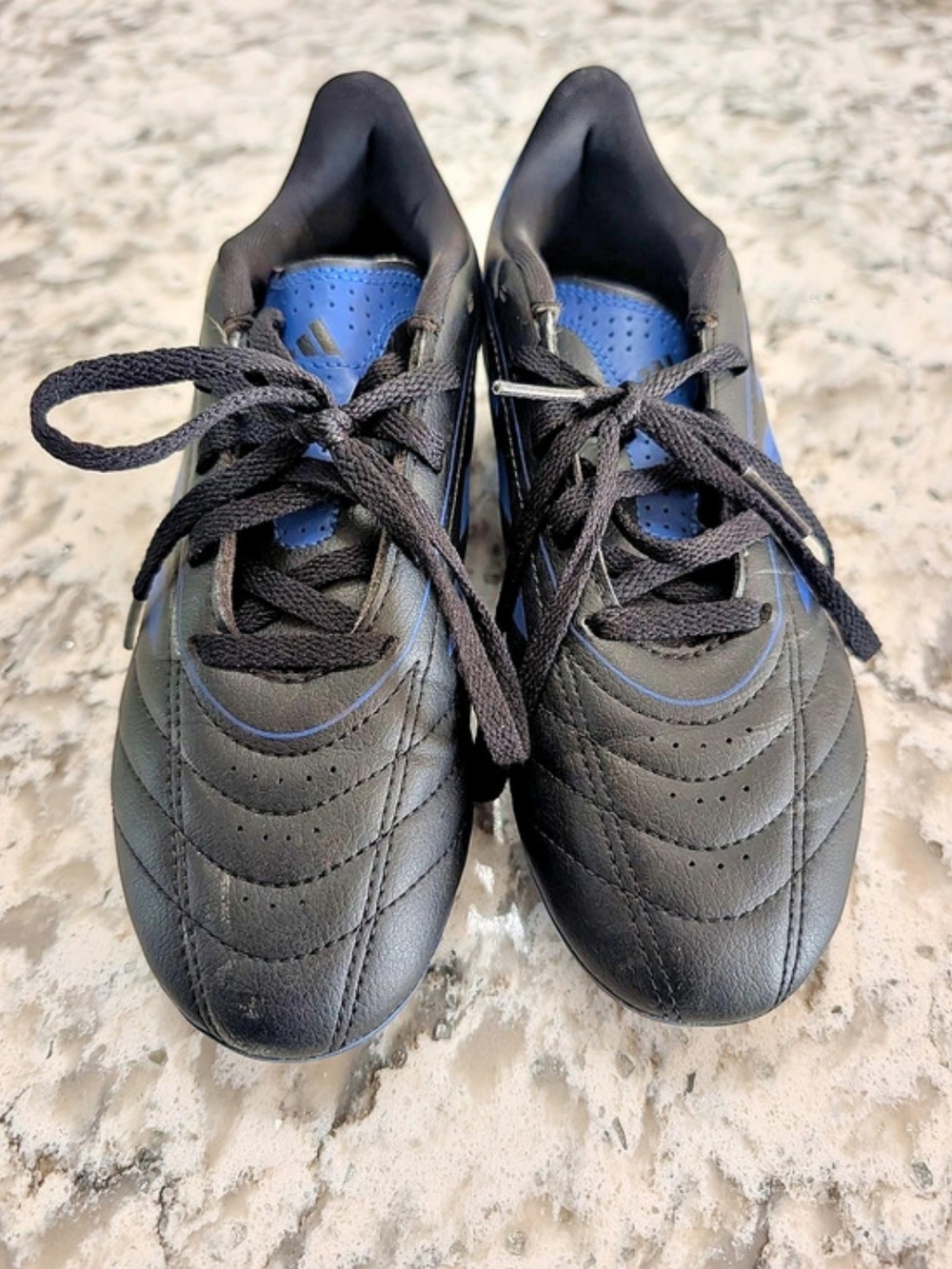 adidas Goletto VIII FG Soccer Cleats Black & Blue US 3